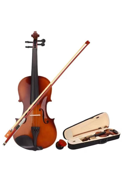 Classical Wooden Violin 4/4, AT PERFORMANCE® for Beginners and Children Chinrest with Carrying Bag