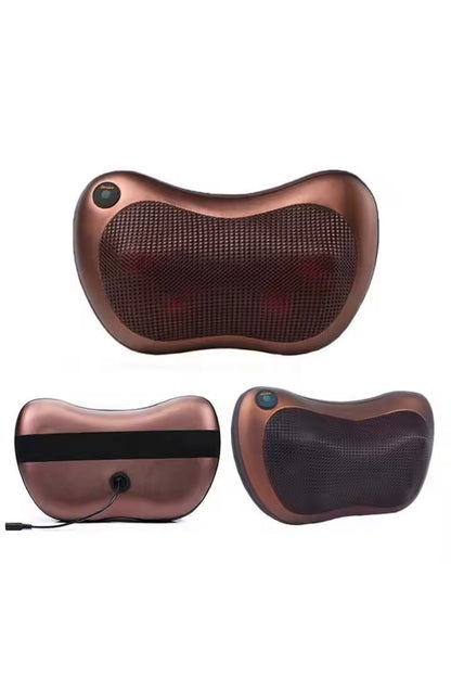Shiatsu Massage Pillow AT PERFORMANCE® with Heating – Portable, Auto & Home, 3 Programs, Brown