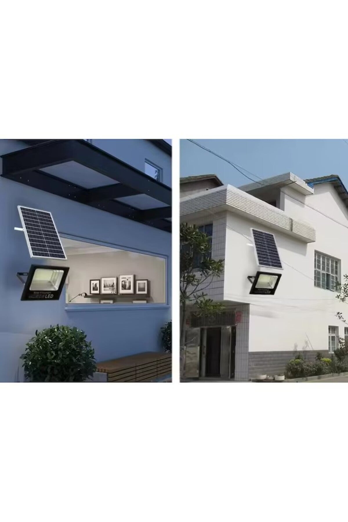 LED Projector PERFORMANCE®, Solar Powered 200W, Waterproof, SMD, Light Sensor, Timer, with Remot