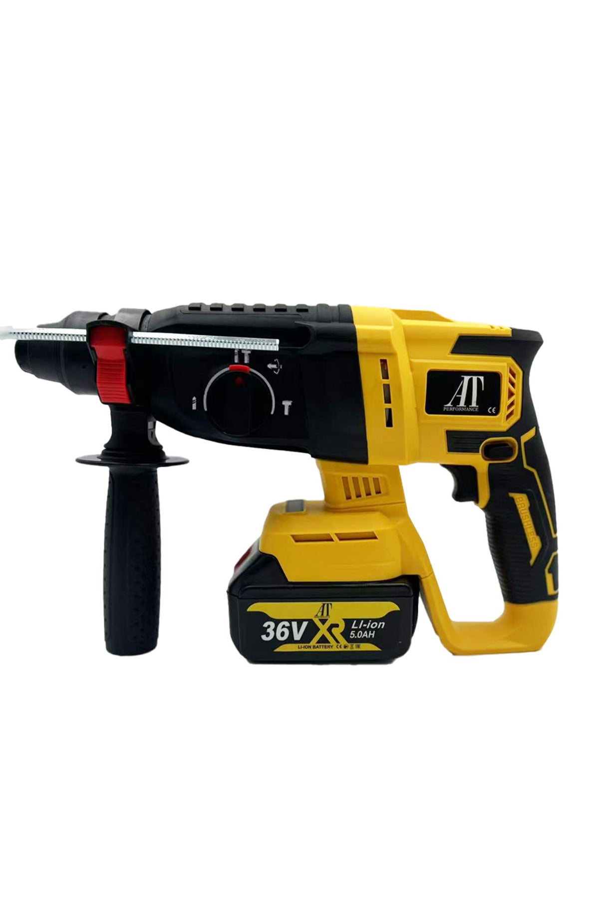 Electric Drill Machine PERFORMANCE® 1680W, 3500rpm, 2 Batteries 36V, 26mm, Cordless, Blue – Po