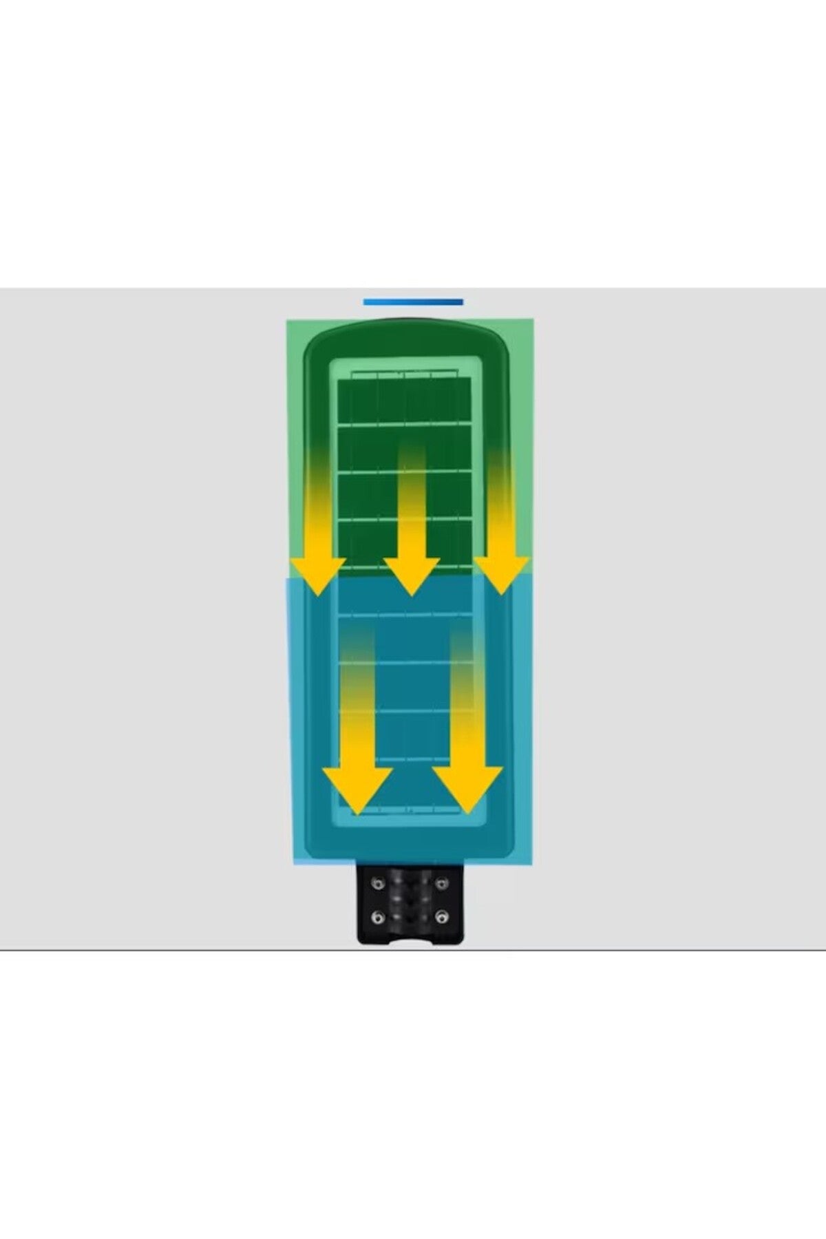 LED Solar Street Lamp PERFORMANCE® 700W, Motion and Light Sensor, Remote Control, IP65, 14h Auto