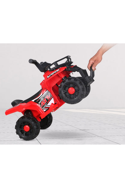 Electric ATV Vehicle, Quad for Children, Homcom, 6V Rechargeable Battery, 2-6 Years - Yellow