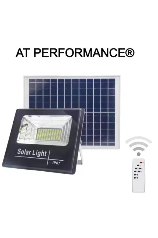 LED Projector PERFORMANCE®, Solar Powered 200W, Waterproof, SMD, Light Sensor, Timer, with Remot