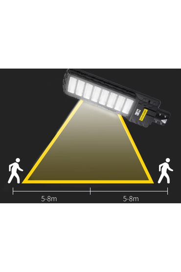 LED Solar Street Lamp PERFORMANCE® 700W, Motion and Light Sensor, Remote Control, IP65, 14h Auto