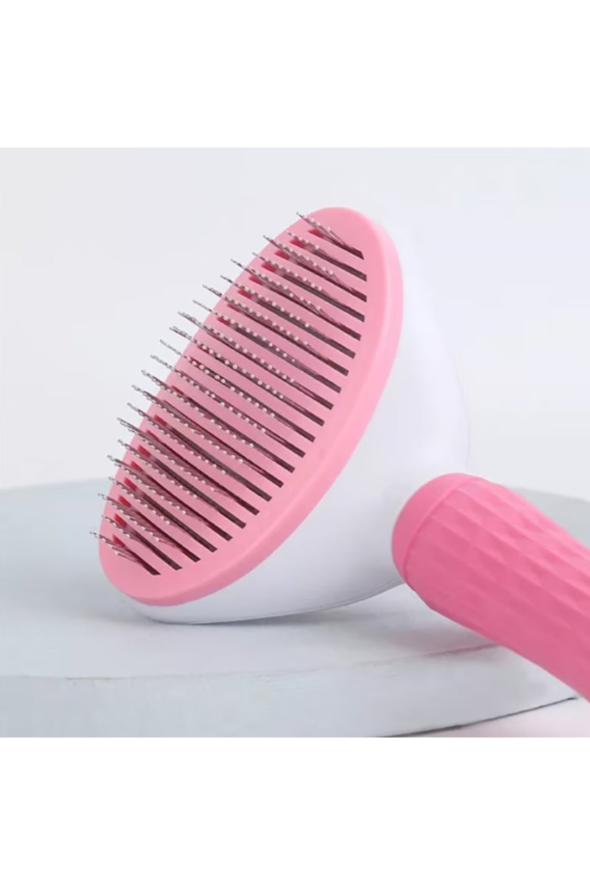 Pet Brush with Self-Cleaning Button for Animals