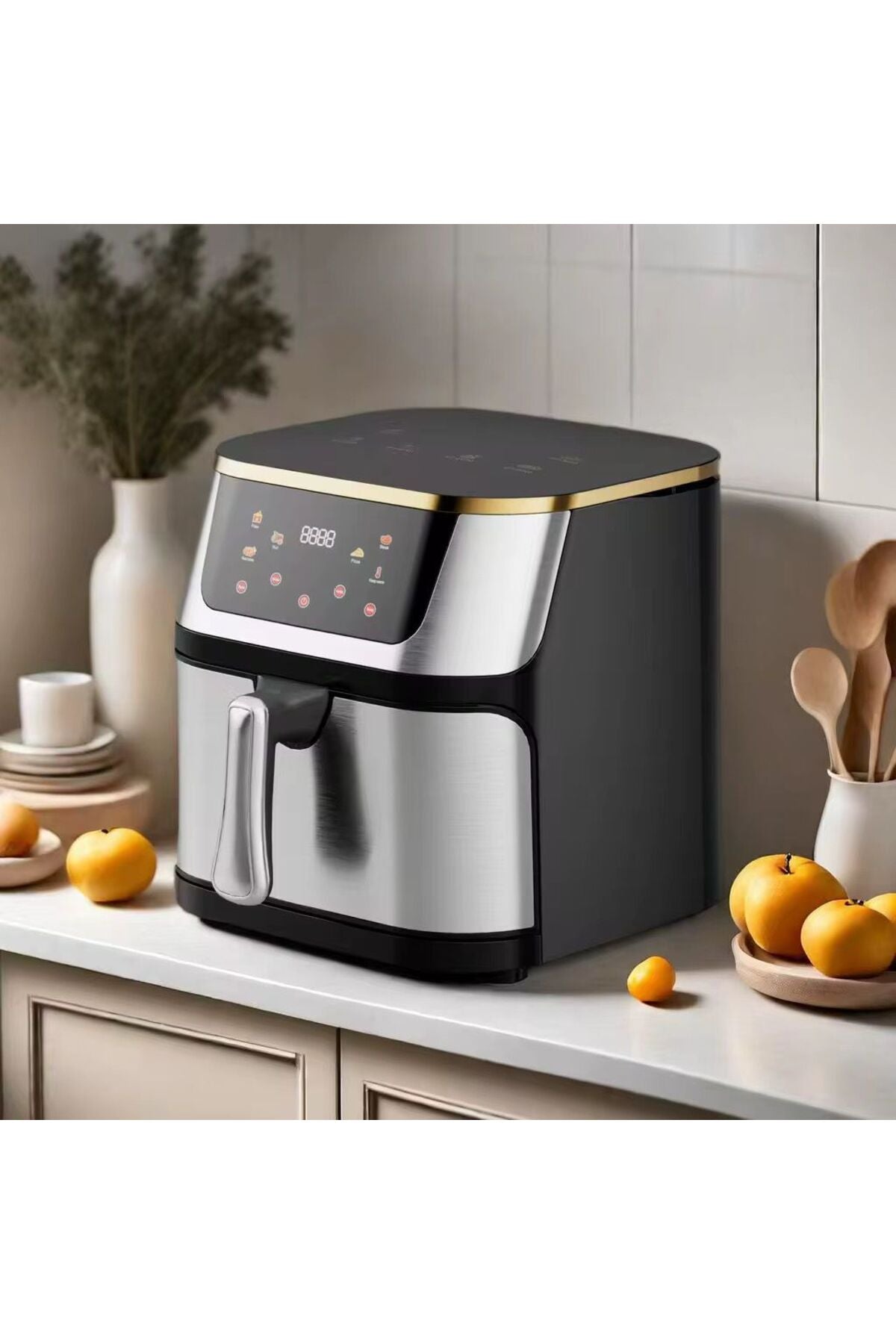 AirFrye Deep Fryer - 10L Tank, 2400W, Digital with Hot Air, Meat and Vegetables - Air Fryer