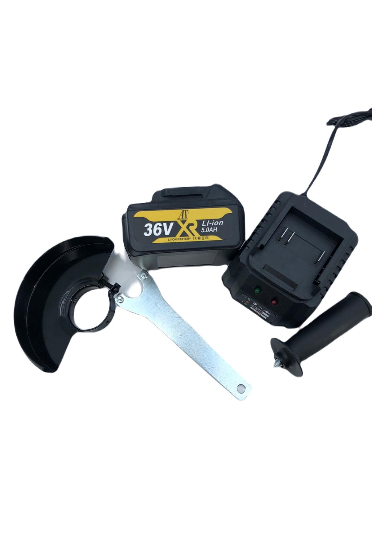 Angle Grinder PERFORMANCE® with 2 Batteries 36V, 5Ah, 9000 Rpm, 125 mm, Charging Station, Case I