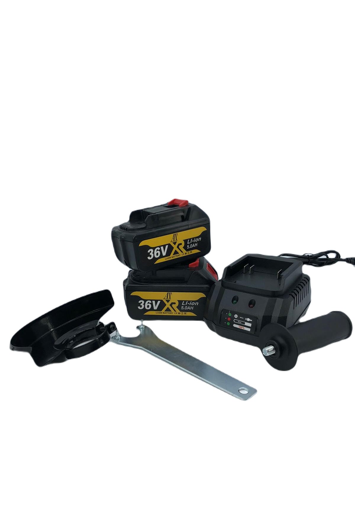 Angle Grinder PERFORMANCE® with 2 Batteries 36V, 5Ah, 9000 Rpm, 125 mm, Charging Station, Case I