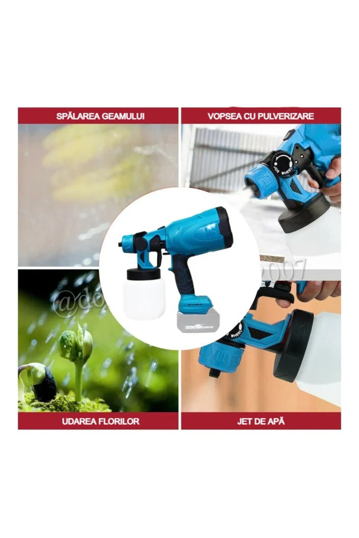 Electric Spray PERFORMANCE® with 2 Batteries 36V, 3 Spray Modes, 800ml, Flow Rate 1L/min, Bl
