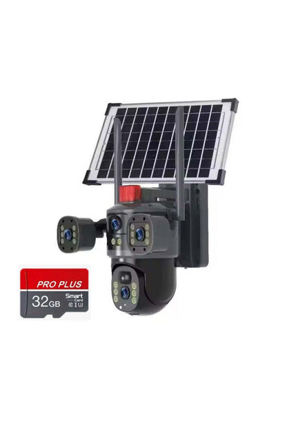 Solar Camera 4K UltraHD AT PERFORMANCE® – 4G SIM, Solar, Motion Detection, 360° Pan Tilt