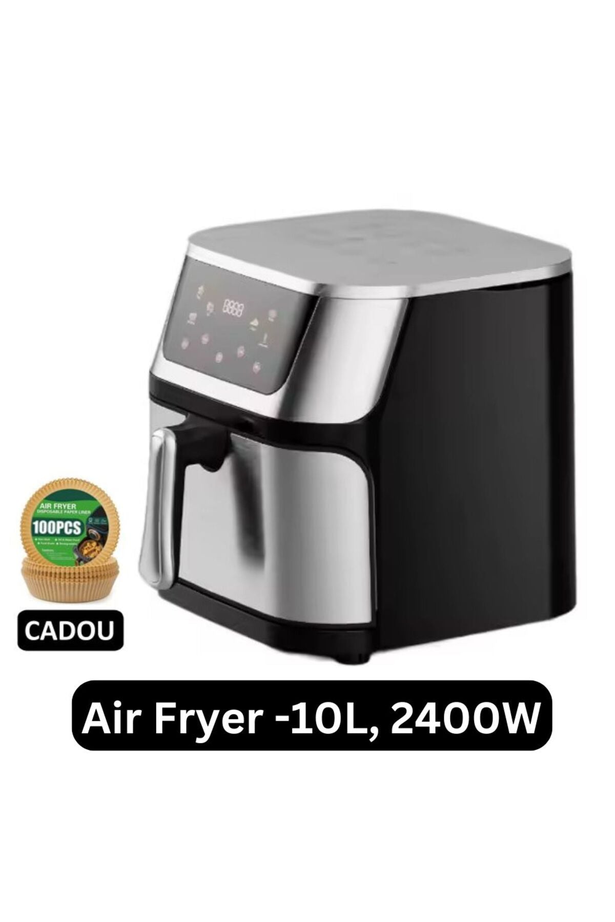 AirFryer Premium Professional Fryer - 10L Tank, 2400W, Digital, Oil-Free Air Fryer