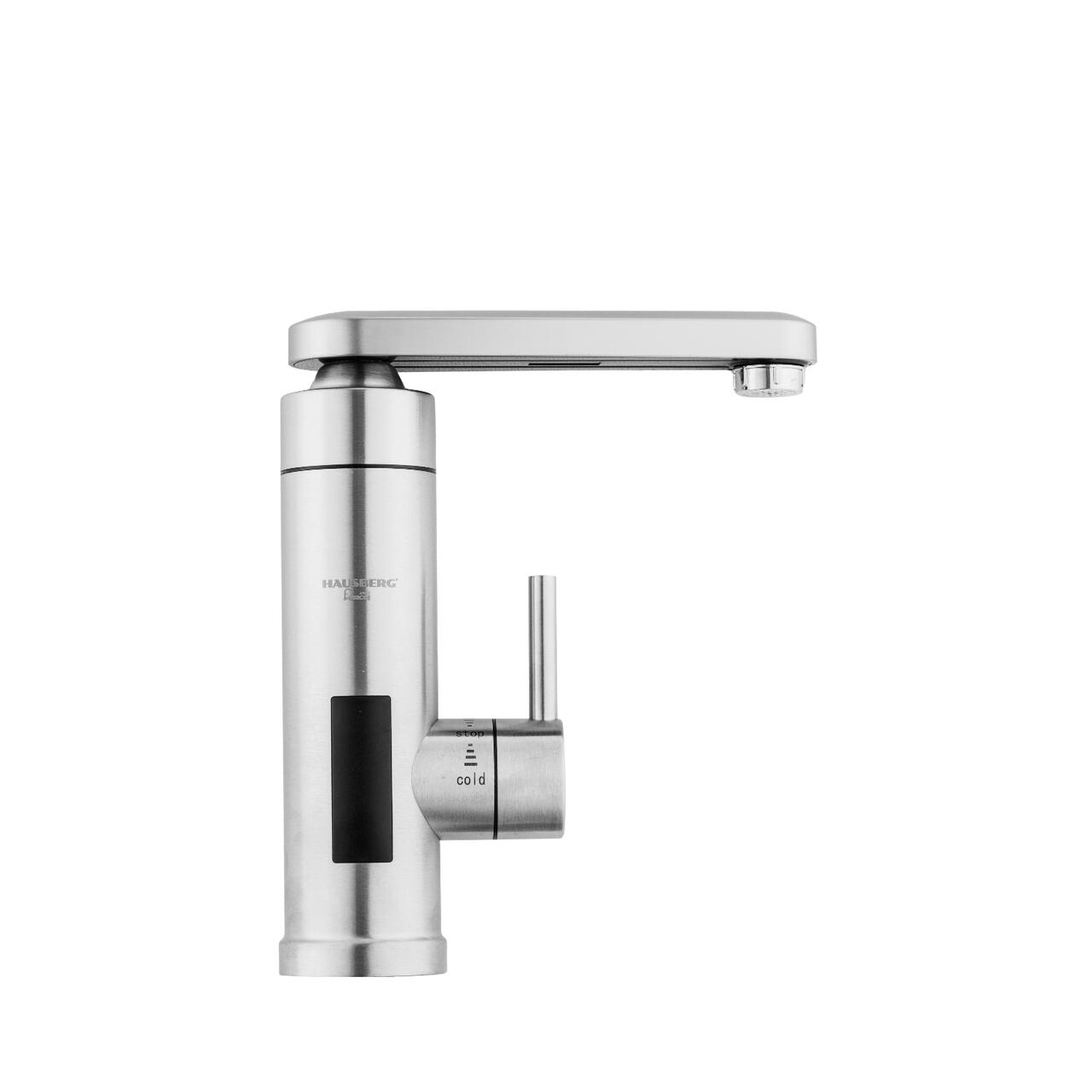 Baterie bucatarie instant electrica HAUSBERG HB-F5011, 3600W, afisaj temperatura LED, montare chiuveta, IPx4