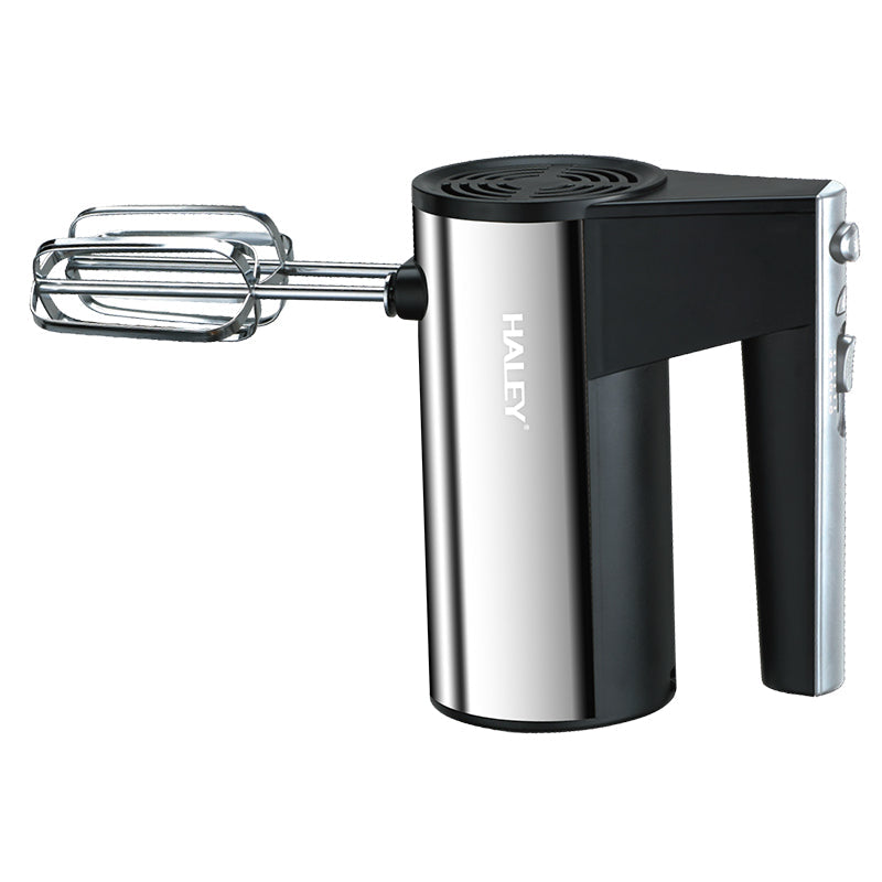 Mixer de Mână din Inox HALEY HY-1663 500W – 5 Viteze, Silențios, Motor Puternic, Accesorii Incluse