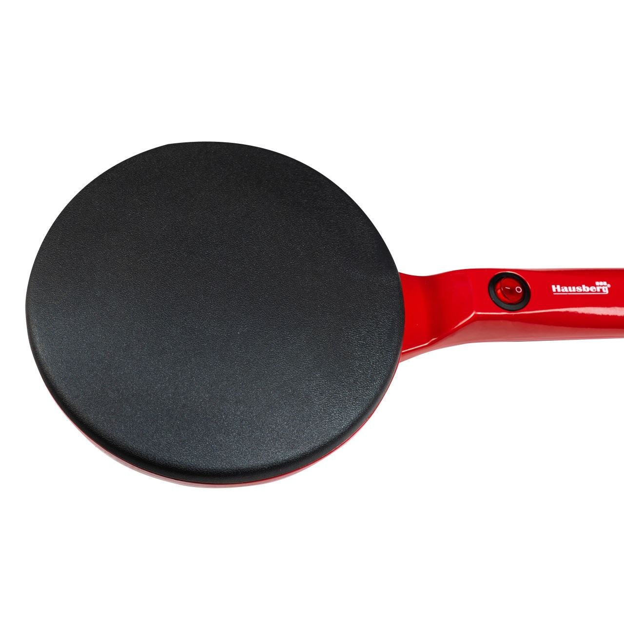 Plita pentru clatite Hausberg HB-9910RS, design compact, suprafata antiaderenta, rosu