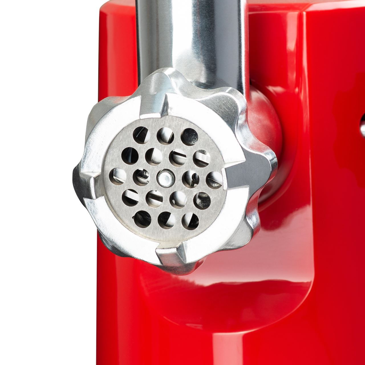 Masina de tocat carne Hausberg HB-3415RS,1000 W, 1Kg/min, Rosu