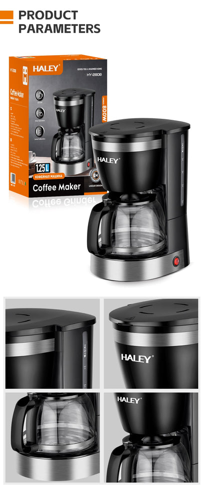 Aparat de cafea HALEY HY-2808, 12 căni, imagine 11