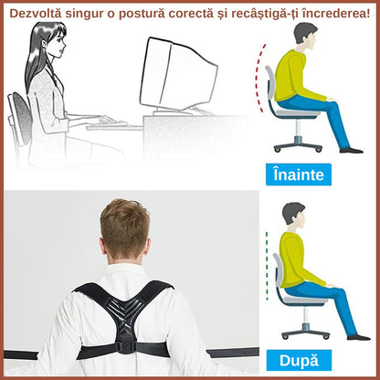 Corector de Postură Reglabil pentru Spate și Umeri, Unisex