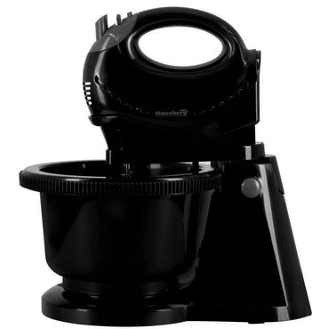 Mixer cu bol rotativ Hausberg HB-3519NG, 5 Viteze + turbo, Capacitate 2L, Putere 300W, Negru