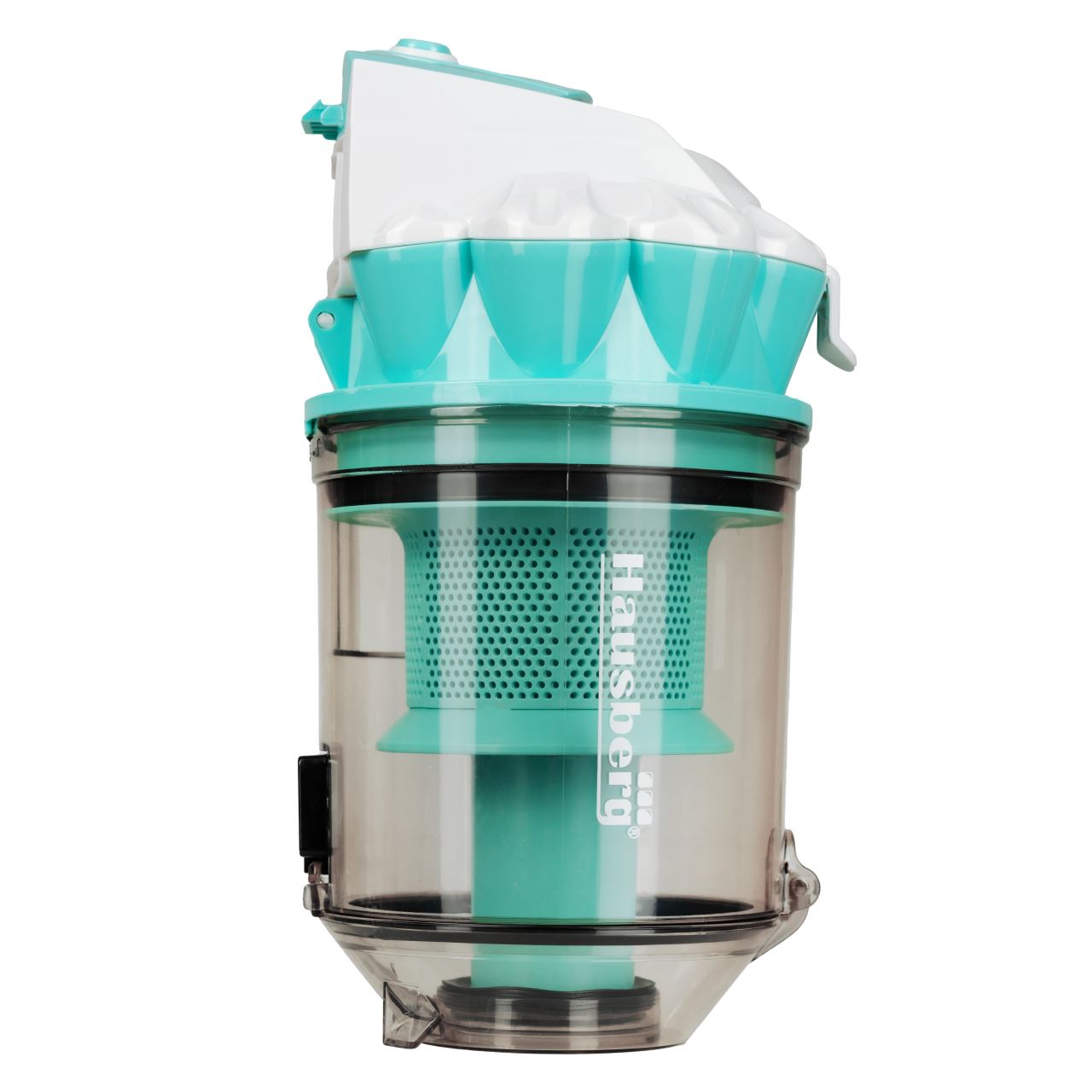 Aspirator fara sac Hausberg HB-2010VR, 700 W, capacitate 3 L, aspirare uscata, ciclonic, filtru HEPA, Alb-Verde