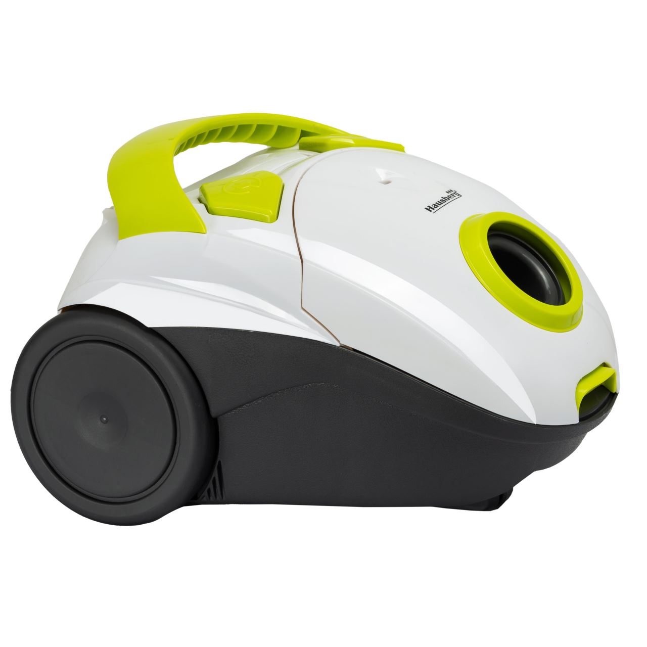 Aspirator cu sac Hausberg HB2080VR, 1500W, Capacitate 1.5L, Alb/Verde