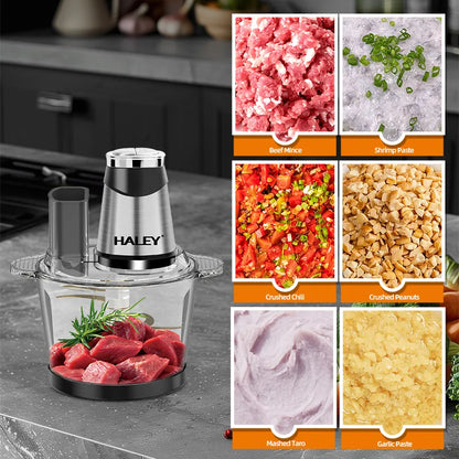 Tocător electric HALEY HY-1243, 1200W, bol inox 3,5L, imagine 3