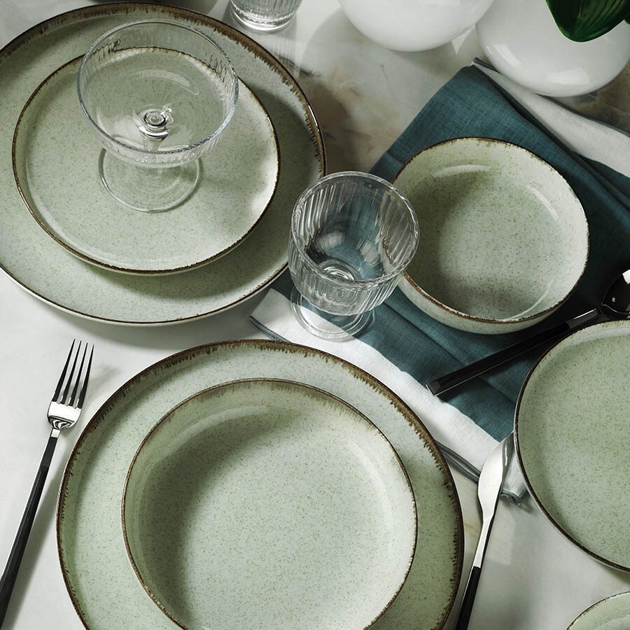 Serviciu de masă Moderna Dotti, 24 piese, verde