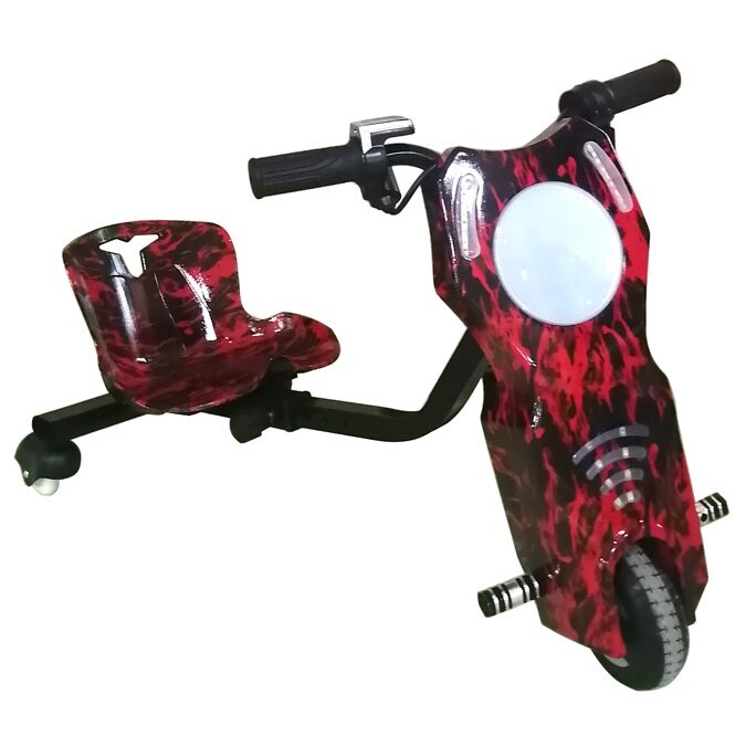 Tricicleta electrica drift pentru copii HAUSBERG HB-KD04RS,*Putere: motor 250-300W Bluetooth, 3 niveluri viteza, suspensie spate, autonomie 8-12 km, tip de incarcare 3h, accesorii