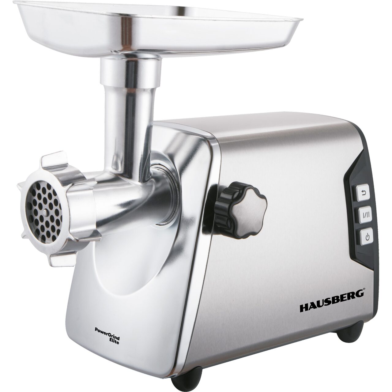 Masina de tocat Electrica HAUSBERG HB-3460, 2500W, 2kg/min, Nivel zgomot 80dB, 2 viteze, Inox