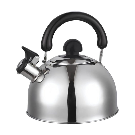 Ceainic din inox cu fluier HAUSBERG HB-H465IN, pentru Plita gaz, ceramica, electrica & inductie, Capacitate 2L