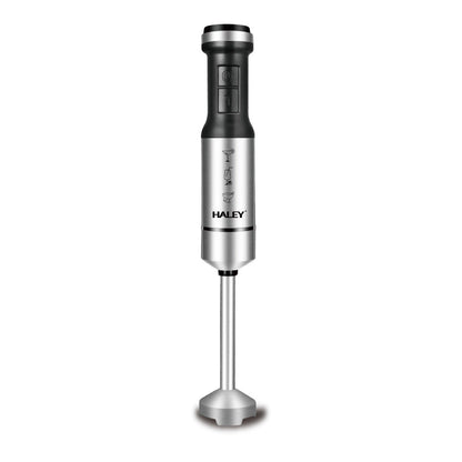 Blender de Mână Electric HALEY 4-in-1, 1200W, Oțel Inoxidabil, 2 Viteze + Accesorii – Tocător, Tel, Pahar, Multifuncțional pentru Bucătărie