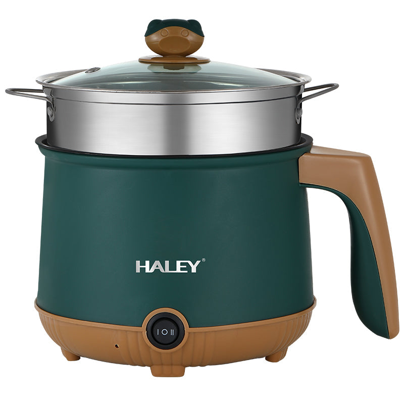 Multicooker Electric Portabil 2.2L, 600W – Gătit Rapid, Menținere la Cald, Oală Antiaderentă, Protecție Supraincălzire