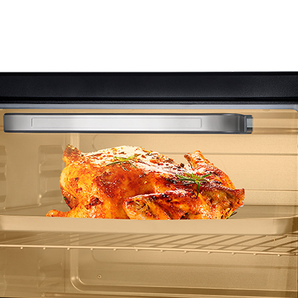 Cuptor Electric HALEY 48L, 2000W, Grătar și Tavă Incluse, 4 Elemente de Încălzire, Negru – Ideal pentru Gătit Rapid și Uniform