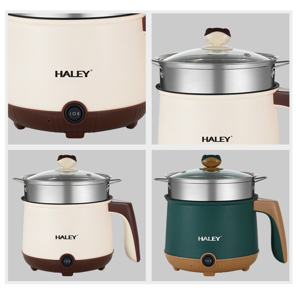 Multicooker Electric Portabil 2.2L, 600W – Gătit Rapid, Menținere la Cald, Oală Antiaderentă, Protecție Supraincălzire