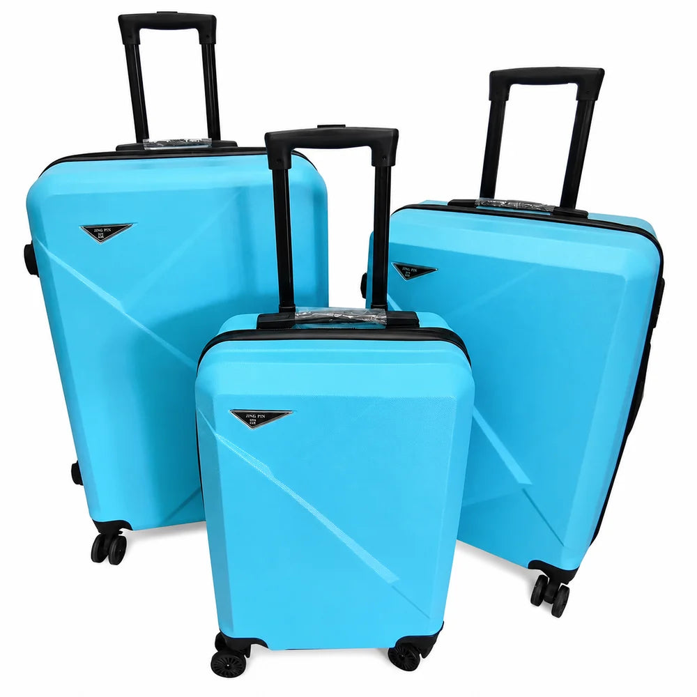 Set 3 Valize Voiaj ABS – Mare 73 cm, Medie 65 cm, Cabină 55 cm | Roți 360°, Mâner Telescopic