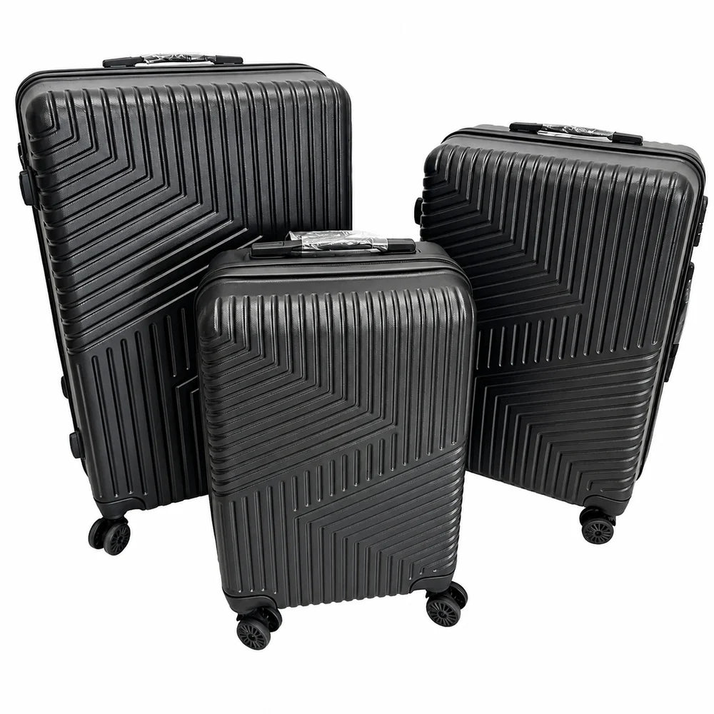 Set 3 Valize Voiaj ABS – Mare 73 cm, Medie 65 cm, Cabină 55 cm | Roți 360°, Mâner Telescopic