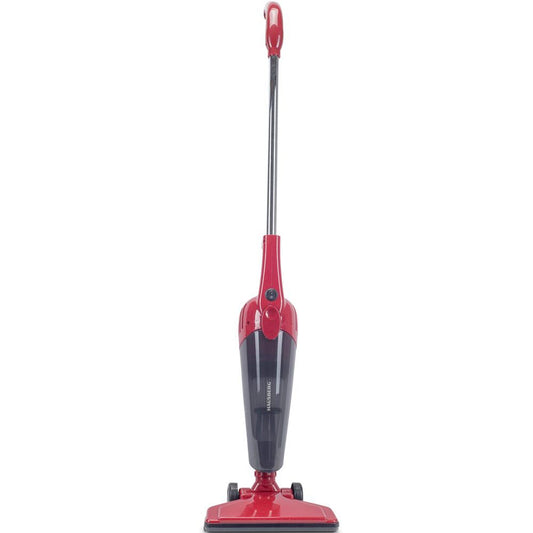 Aspirator vertical 2 in 1 HAUSBERG HB-2025RS, fara sac, aspirare uscata, filtru Hepa, 0.5 L, 600W, Rosu
