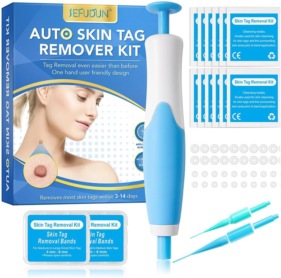 Dispozitiv indepartare papiloame LittleDomi kit skin tag fata gat corp 2 8 mm