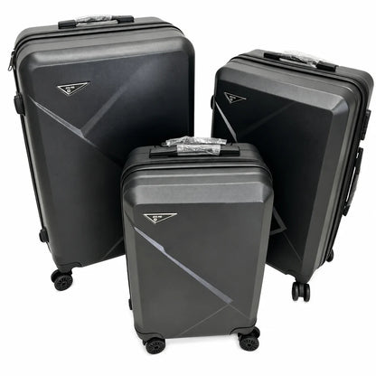 Set 3 Valize Voiaj ABS – Mare 73 cm, Medie 65 cm, Cabină 55 cm | Roți 360°, Mâner Telescopic