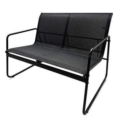 Set Mobilier Grădină AT PERFORMANCE® 4 Piese – Canapea, 2 Fotolii, Măsuță, Cadru Metalic