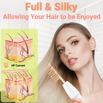 Darsonval cu Frecvență Înaltă pentru Față și Scalp — Ozonizator Cosmetic Anti-Acnee, Lifting & Stimulator Păr, 4 Electrozi