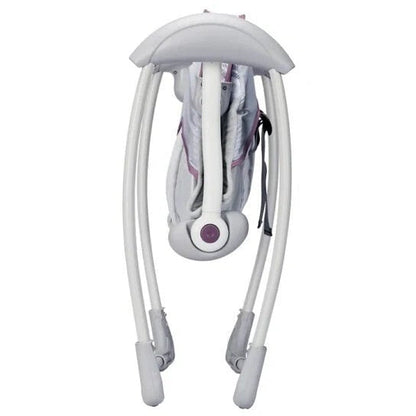 Leagan Electric pentru bebelusi, MASTELA, Cu 7 melodii, 3 sunete naturale, 2 pozitii de reglare scaun, Gri