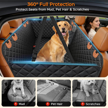 Husă Auto Impermeabilă tip Hamac pentru Câini – Bancheta Spate, Mașină & SUV