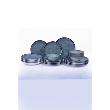 Serviciu de masă Bone Teos, 24 piese, albastru