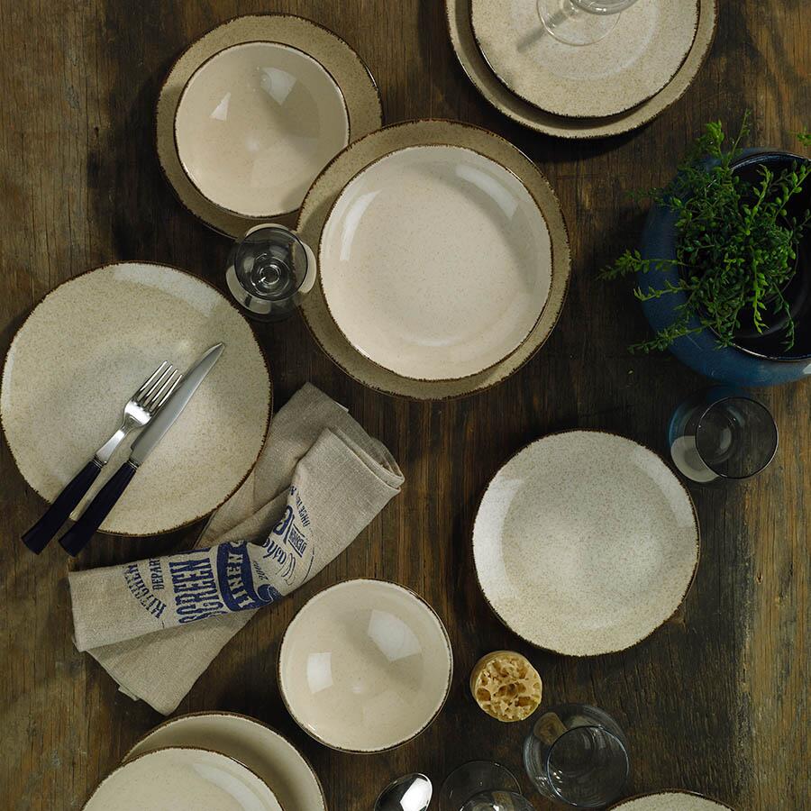 Serviciu de masă Color-X, 24 piese, scorțișoară