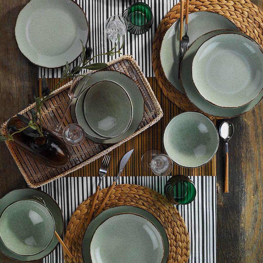 Serviciu de masă Color-X, 24 piese, verde