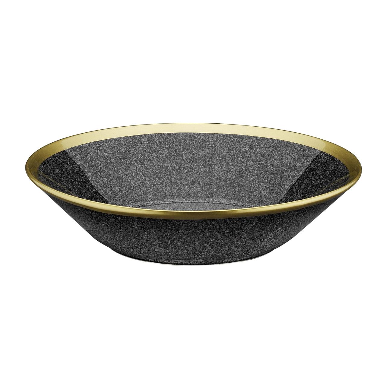 Serviciu de masă Forza, 16 piese, negru cu auriu