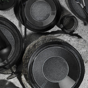 Serviciu de masă FORZA, 24 piese, negru