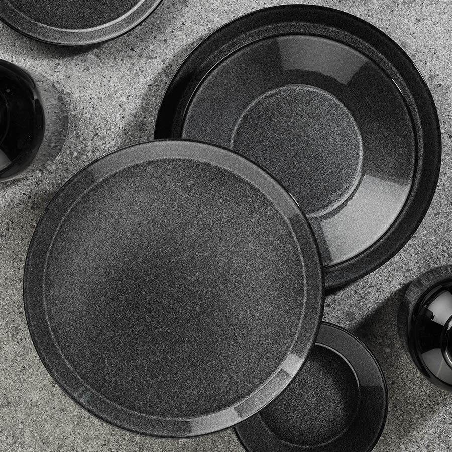 Serviciu de masă FORZA, 24 piese, negru