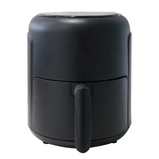 Friteuza cu aer cald HAUSBERG HB-2356, 1000-1200 W, 2.6 litri, temporizator 30 min, termostat reglabil 80 - 200 grade C, 5 programe gatit, protectie supraincalzire, Negru