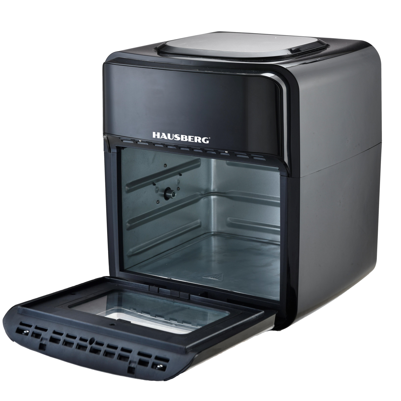 Friteuza fara ulei-Cuptor cu aer cald, Air Fryer HAUSBERG HB-2370, 12 programe, capacitate 12L, putere 1800-2000W, reglare temperatura 80-200°C